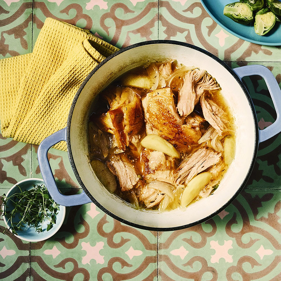 Apple Cider Braised Pork Shoulder