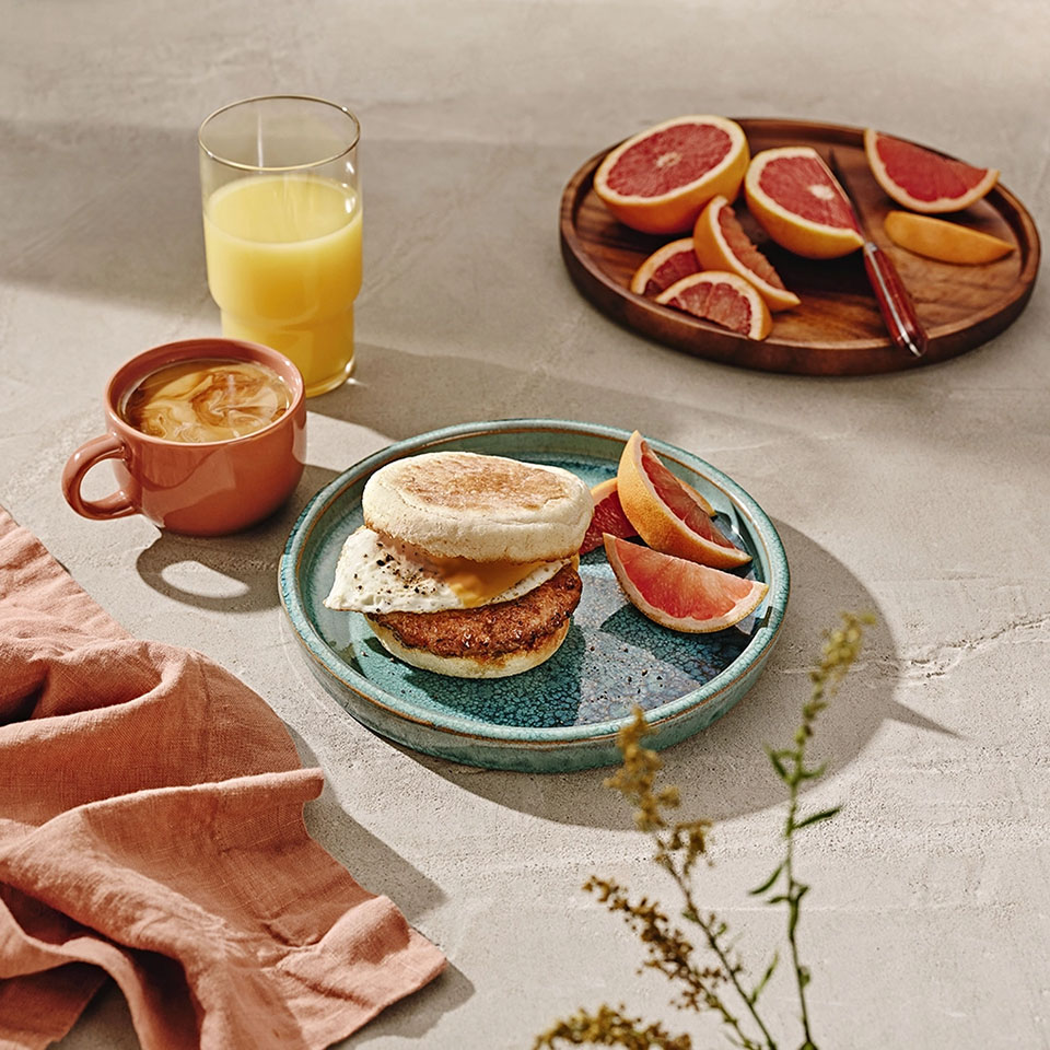 Maple Sausage, Egg & Cheese Breakfast Sandwiches