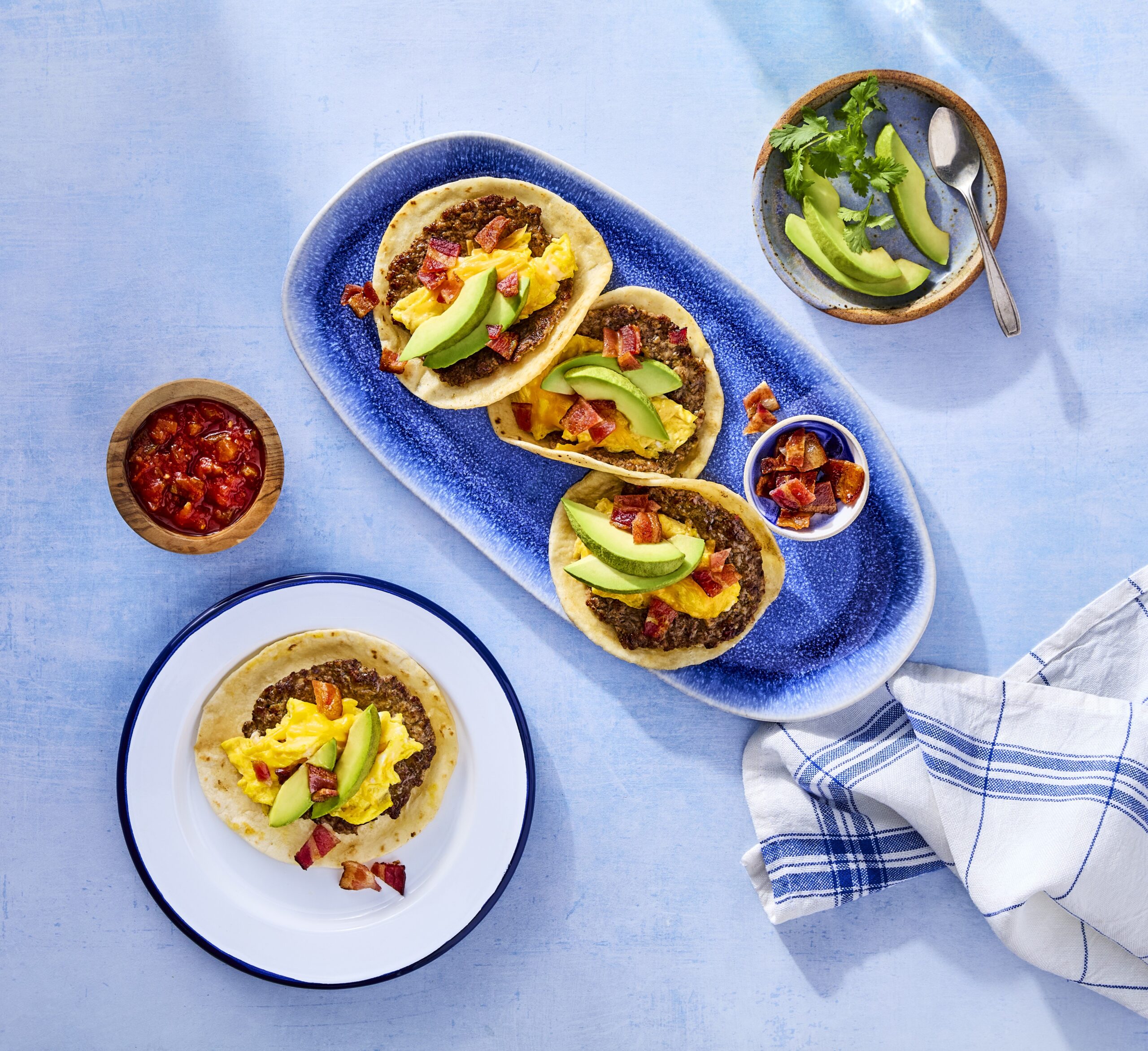 Breakfast Smashed Tacos​