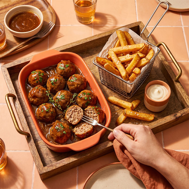 Meatballs with Liege Syrup