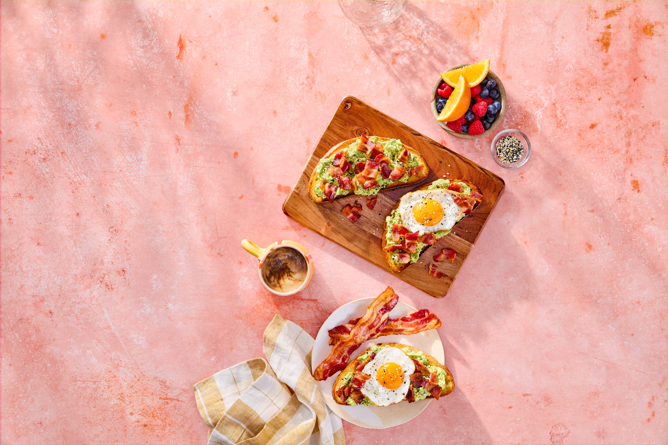 Everything Seasoned Bacon and Avocado Toast​