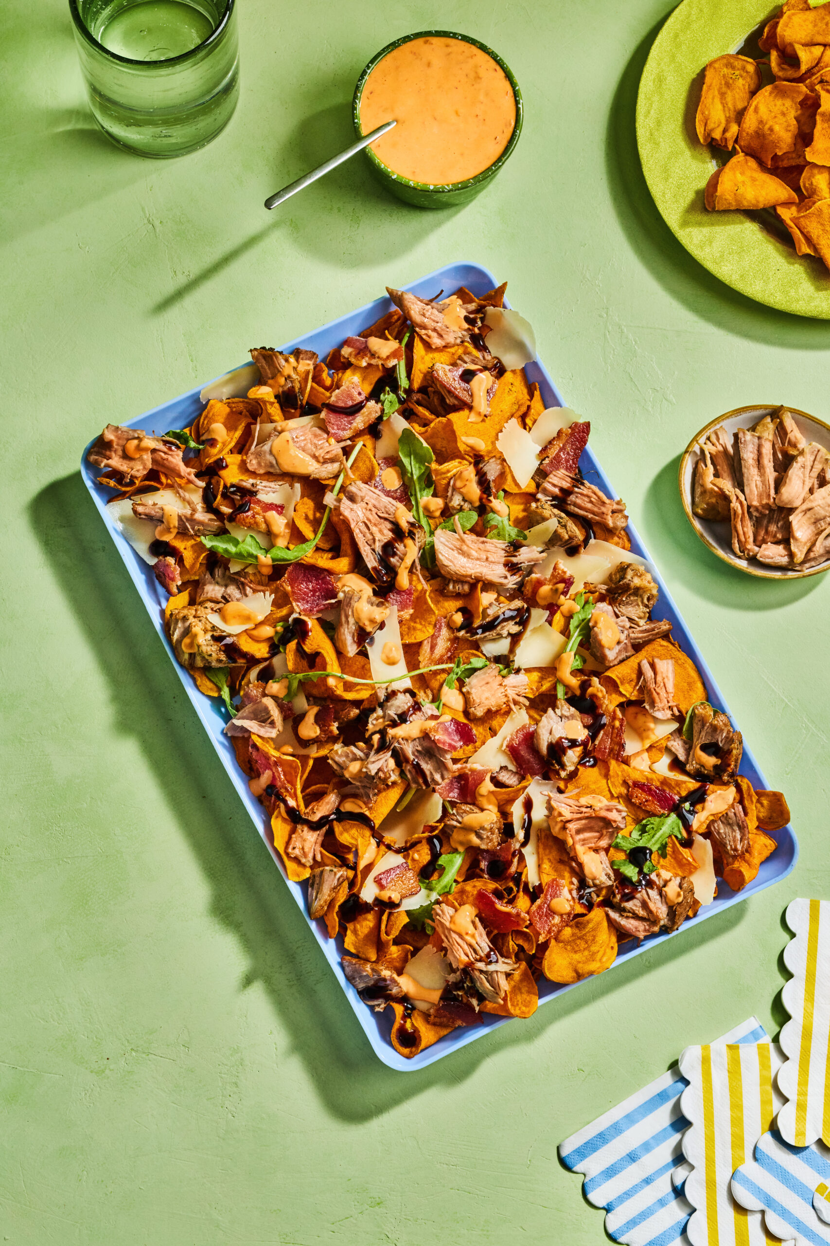 ITALIAN SWEET & SPICY PORK NACHOS​